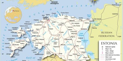 Harta Estoniei țară