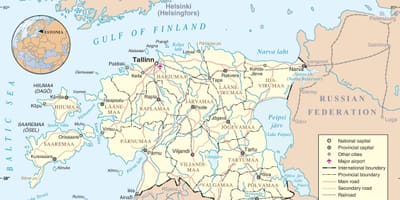 Estonia în hartă